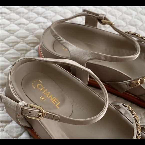 Authentic Chanel Chain Sandals - Picture 2 of 8
